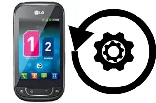 Come resettare o ripristinare a LG Optimus Net Dual