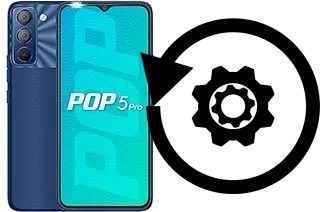 Come resettare o ripristinare a Tecno Pop 5 Pro