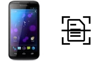 Come scannerizzare su un alcatel OT-993