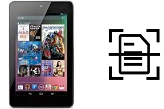 Come scannerizzare su un Asus Google Nexus 7 Cellular