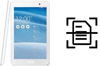 Come scannerizzare su un Asus Memo Pad 7 ME176C