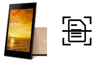 Come scannerizzare su un Asus Memo Pad 7 ME572C