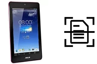 Come scannerizzare su un Asus Memo Pad HD7 16 GB