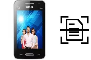 Come scannerizzare su un CKK-mobile CKK mobile C707