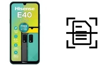 Come scannerizzare su un HiSense E40 LITE