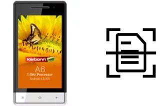 Come scannerizzare su un Karbonn A6