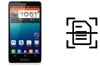 Come scannerizzare su un Lenovo A889