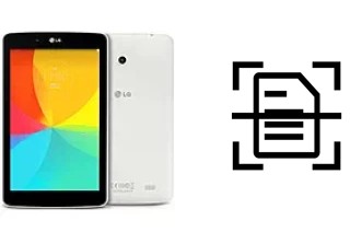 Come scannerizzare su un LG G Pad 8.0 LTE