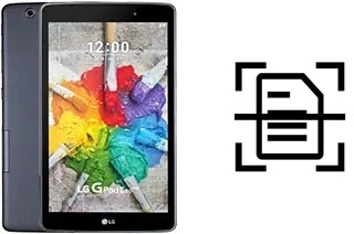 Come scannerizzare su un LG G Pad III 8.0 FHD