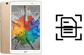 Come scannerizzare su un LG G Pad X 8.0