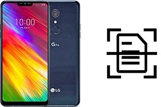 Come scannerizzare su un LG G7 Fit