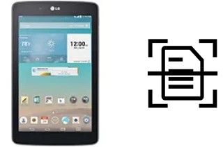 Come scannerizzare su un LG G Pad 7.0 LTE