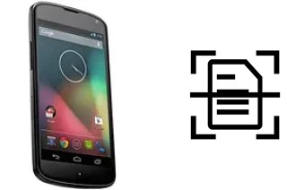 Come scannerizzare su un LG Nexus 4 E960