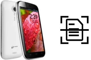 Come scannerizzare su un Micromax A116 Canvas HD