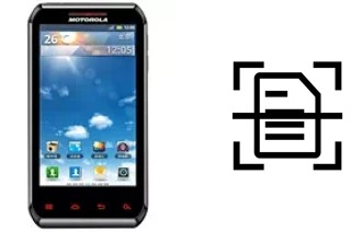 Come scannerizzare su un Motorola XT760