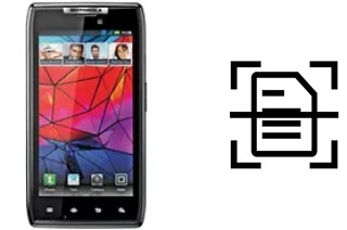 Come scannerizzare su un Motorola RAZR XT910