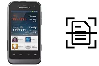 Come scannerizzare su un Motorola Defy Mini XT320