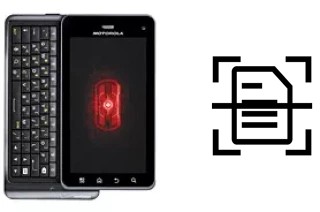 Come scannerizzare su un Motorola DROID 3