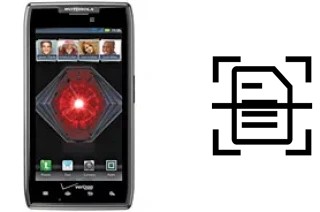 Come scannerizzare su un Motorola DROID RAZR MAXX