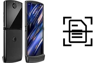 Come scannerizzare su un Motorola Razr 2019