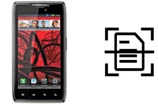 Come scannerizzare su un Motorola RAZR MAXX