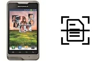 Come scannerizzare su un Motorola XT390