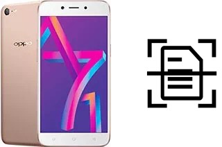 Come scannerizzare su un Oppo A71 (2018)