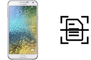 Come scannerizzare su un Samsung Galaxy E7