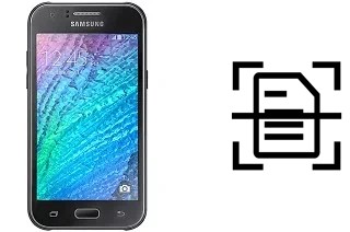 Come scannerizzare su un Samsung Galaxy J1