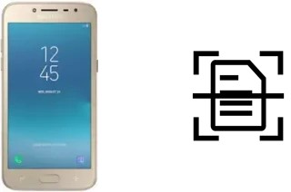 Come scannerizzare su un Samsung Galaxy J2 (2018)