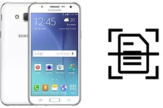 Come scannerizzare su un Samsung Galaxy J7