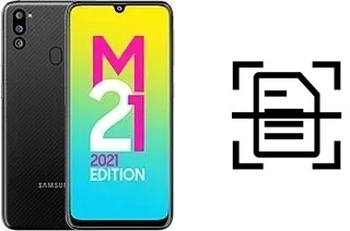 Come scannerizzare su un Samsung Galaxy M21 2021