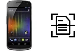 Come scannerizzare su un Samsung Galaxy Nexus I9250