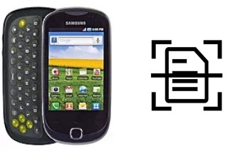 Come scannerizzare su un Samsung Galaxy Q T589R