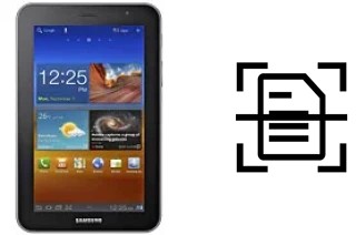 Come scannerizzare su un Samsung P6200 Galaxy Tab 7.0 Plus