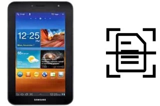 Come scannerizzare su un Samsung P6210 Galaxy Tab 7.0 Plus