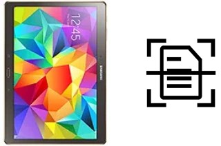 Come scannerizzare su un Samsung Galaxy Tab S 10.5