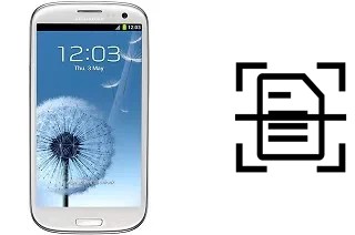 Come scannerizzare su un Samsung I9300I Galaxy S3 Neo