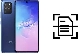 Come scannerizzare su un Samsung Galaxy S10 Lite