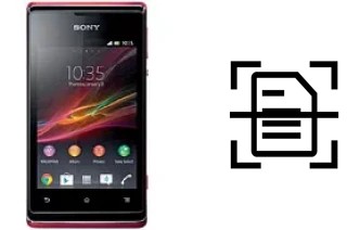 Come scannerizzare su un Sony Xperia E