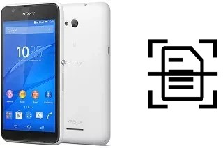 Come scannerizzare su un Sony Xperia E4g Dual