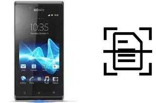 Come scannerizzare su un Sony Xperia J