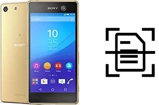 Come scannerizzare su un Sony Xperia M5 Dual