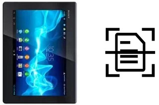 Come scannerizzare su un Sony Xperia Tablet S 3G