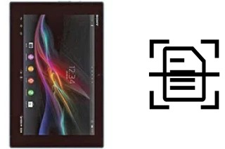 Come scannerizzare su un Sony Xperia Tablet Z LTE