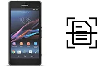 Come scannerizzare su un Sony Xperia Z1 Compact