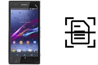 Come scannerizzare su un Sony Xperia Z1s