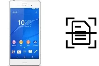 Come scannerizzare su un Sony Xperia Z3 Dual