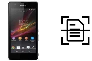 Come scannerizzare su un Sony Xperia ZR