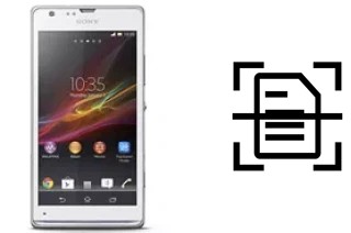 Come scannerizzare su un Sony Xperia SP